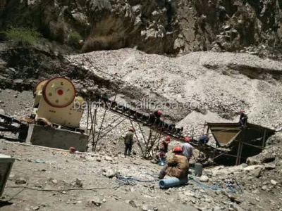 processing assembly line for limestone